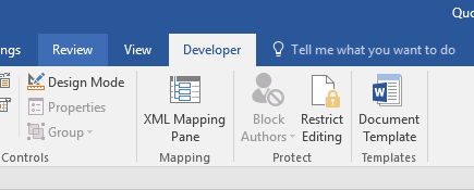 Displaying the XML Mapping Pane