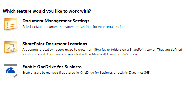 Document Management Settings